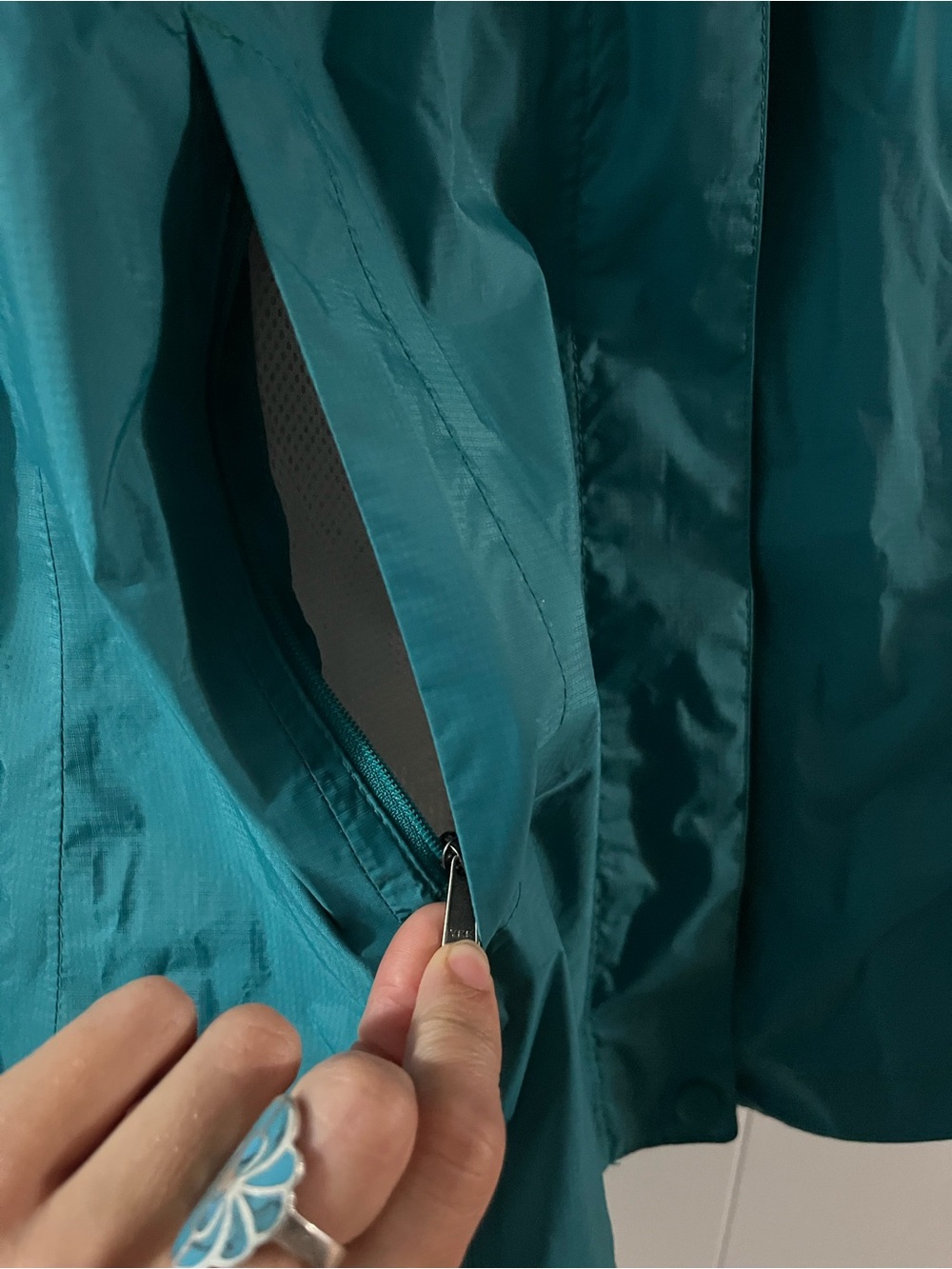 Marmot Dark Teal Hooded Shell Jacket - Picture 2 of 12